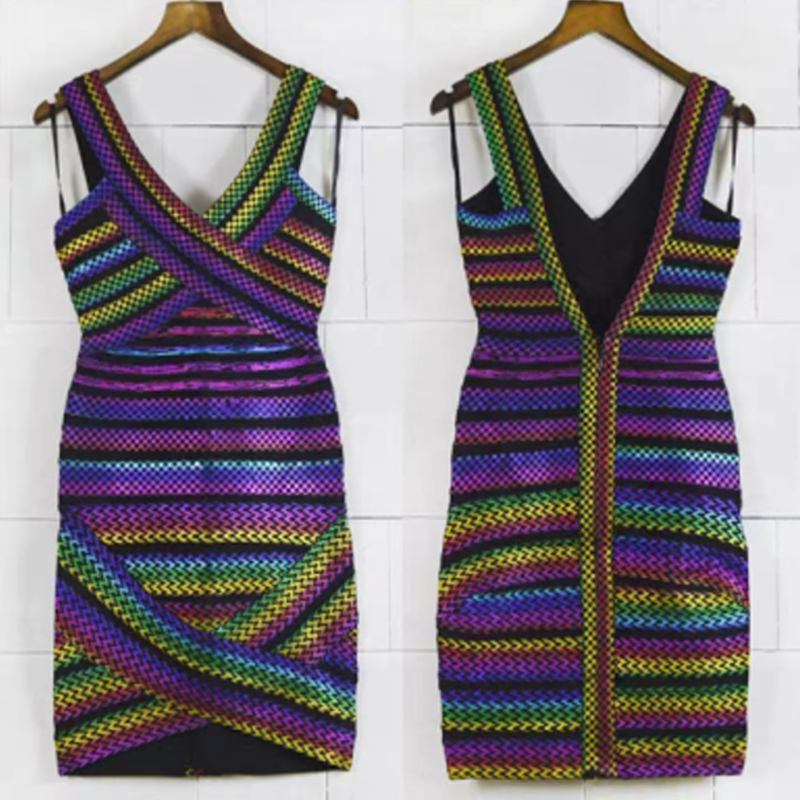 Summer v-Kolorowe paski gumowe łączenie kantar