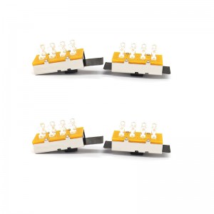 Przełącznik slajdów SS23L16, wysoki prąd, trzy-Pozycja, podwójna-Rząd, 8-PIN, przełącznikniszczycielski, pionowy przełącznik przesuwany dla urządzeń mechanicznych