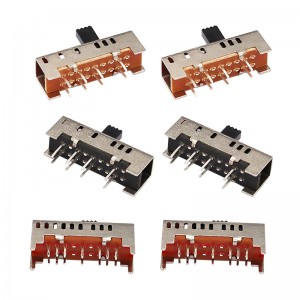 Przełącznik slajdów SS23H06, podwójny-Rząd 8-Pionowy przesuwany przełącznik, pionowy przełącznik do szkiełki do elektrycznego podgrzewacza elektrycznego