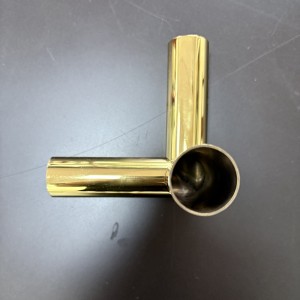 Zotye ze stalinierdzewnej złoto galwanizowane trójkątne trzy-Ozdoba wymiarowa pustego stoiska