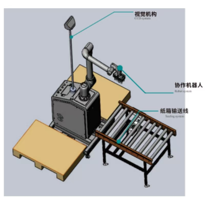 Depaletyzator współpracy wizualnej