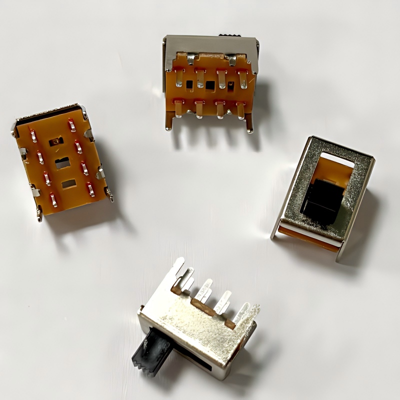 przełącznik suwakowy SS23F06 3-miejsce, 10-konstrukcja pinów do świateł LED -- Bezpośrednio w fabryce Dongguan