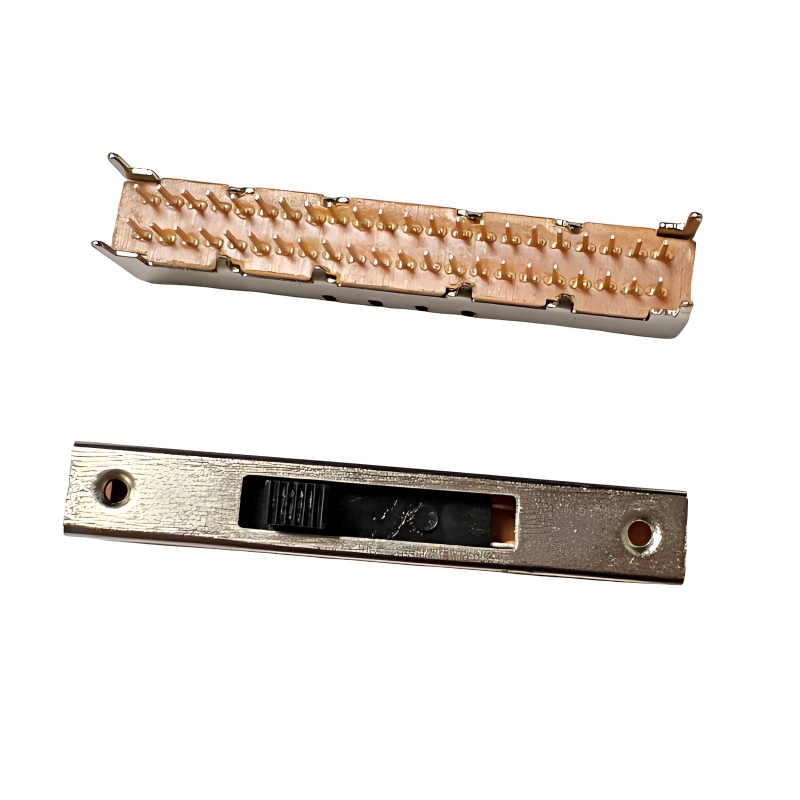 Przełącznik suwakowy SS-49D01 Pionowy-Zamontowany 9-Pozycja „Duble”.-Polak podwójny-Miniaturowy wyłącznik zasilania rzędowy do zabawek