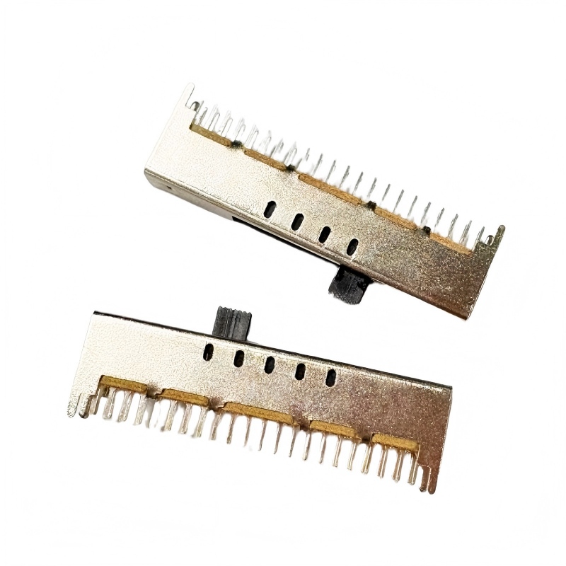 Przełącznik suwakowy SS-49D01 Pionowy-Zamontowany 9-Pozycja „Duble”.-Polak podwójny-Miniaturowy wyłącznik zasilania rzędowy do zabawek